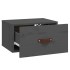 Mesita de noche de pared 2 uds gris 40x29,5x22