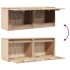Armarios de pared 2 uds madera maciza de pino 45x30x35