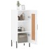Aparador de madera contrachapada blanco brillante 34,5x34x90