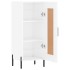 Aparador de madera contrachapada blanco brillante 34,5x34x90