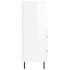 Aparador de madera contrachapada blanco brillante 34,5x34x90