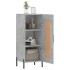 Aparador de madera contrachapada gris hormigón 34,5x34x90