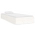 Estructura de cama sin colchón madera maciza blanco 75x190