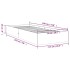 Estructura de cama sin colchón madera maciza blanco 75x190
