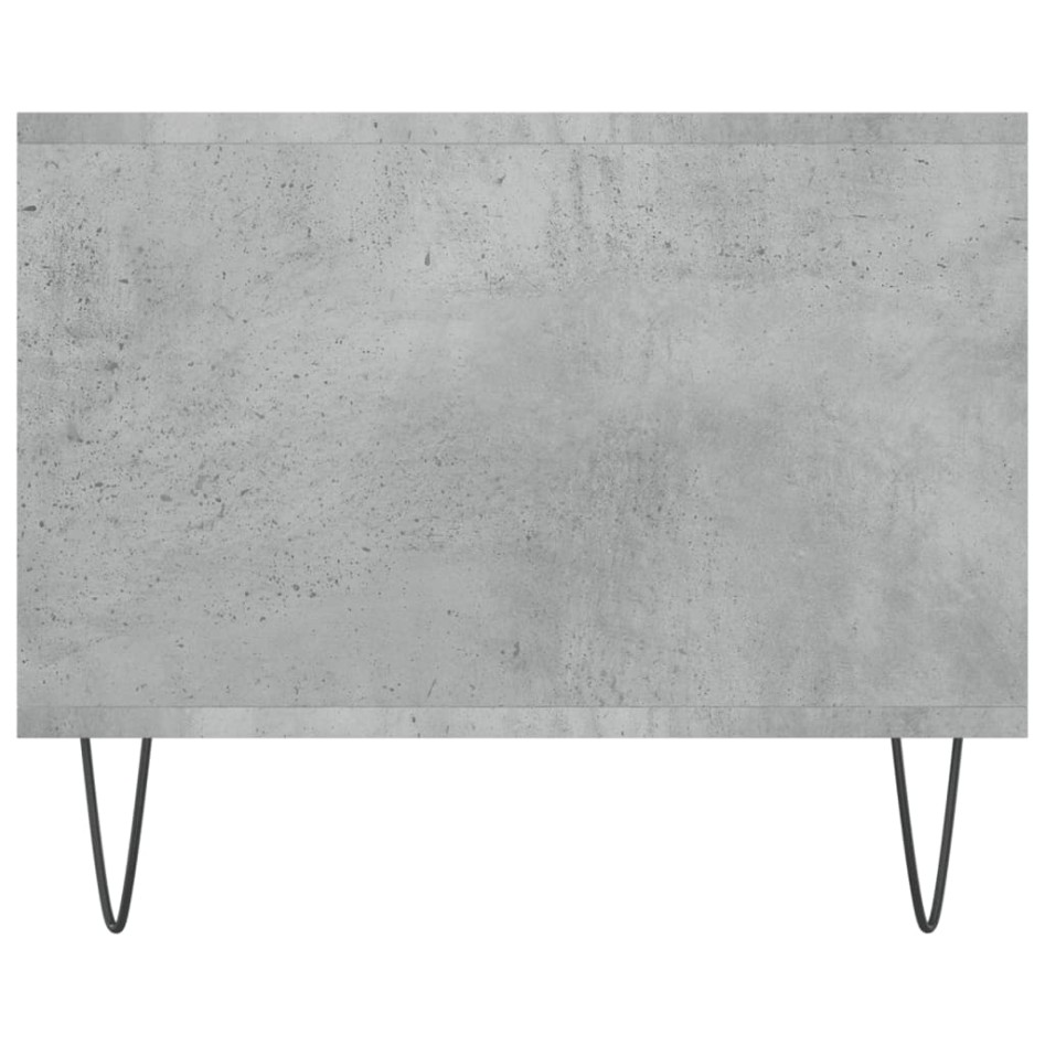 Mesa de centro madera contrachapada gris hormigón 102x50x40