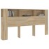 Mueble cabecero color roble Sonoma 200x18,5x104,5