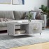 Mesa de centro madera contrachapada gris hormigón 90x50x40