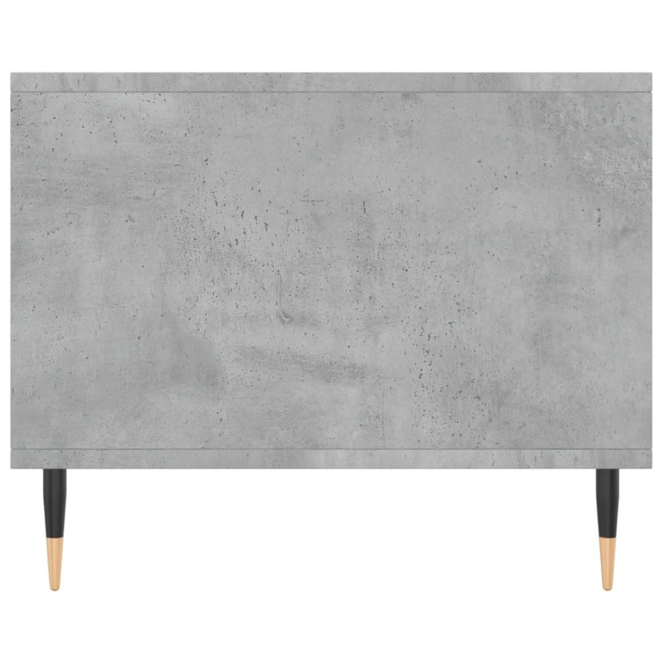 Mesa de centro madera contrachapada gris hormigón 90x50x40
