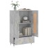 Aparador alto madera de ingeniería gris hormigón 69,5x31x115