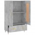 Aparador alto madera de ingeniería gris hormigón 69,5x31x115