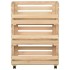 Carrito para verduras madera maciza de pino 57x30x80