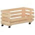 Carrito para verduras madera maciza de pino 57x30x80