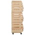 Carrito para verduras madera maciza de pino 57x30x80