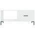 Mesa de centro madera contrachapada blanco brillo 90x50x40