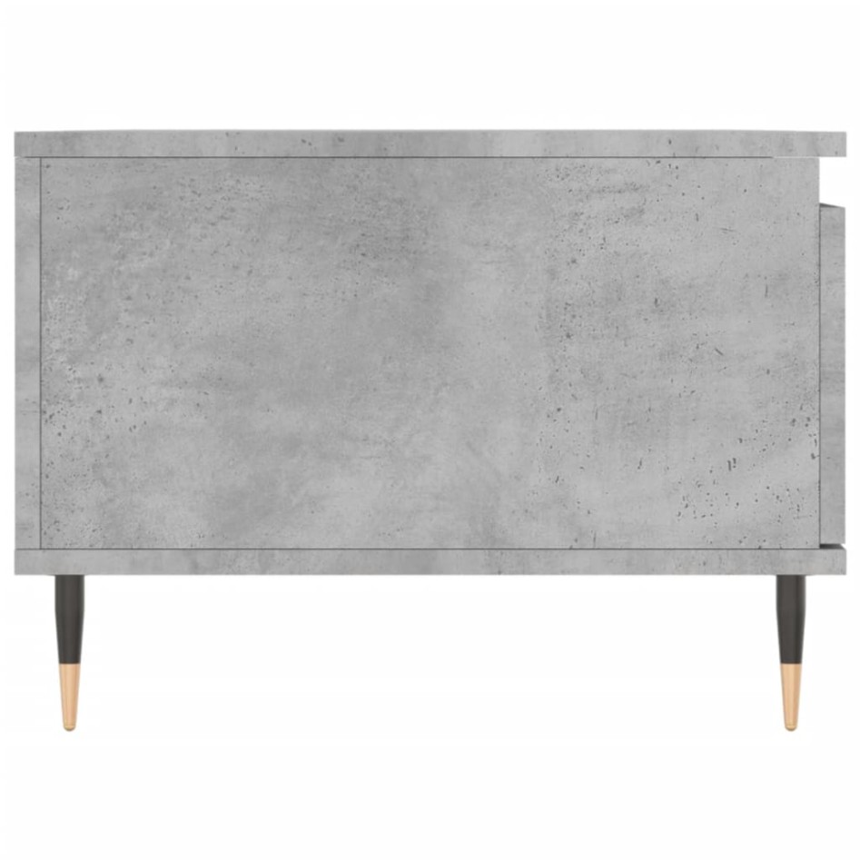Mesa de centro madera contrachapada gris hormigón 90x50x36,5