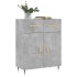 Aparador de madera de ingeniería gris hormigón 69,5x34x90