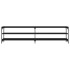 Mueble de TV metal y madera contrachapada negro 200x30x50