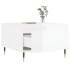 Mesa de centro madera contrachapada blanco brillo 55x55x36,5