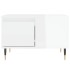 Mesa de centro madera contrachapada blanco brillo 55x55x36,5