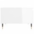 Mesa de centro madera contrachapada blanco brillo 55x55x36,5