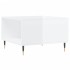 Mesa de centro madera contrachapada blanco brillo 55x55x36,5