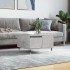 Mesa de centro madera contrachapada gris hormigón 55x55x36,5