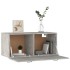 Armario de pared madera ingeniería gris hormigón 80x36,5x35