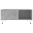 Mesa de centro madera contrachapada gris hormigón 80x80x36,5