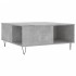 Mesa de centro madera contrachapada gris hormigón 80x80x36,5