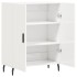 Aparador de madera contrachapada blanco brillante 69,5x34x90
