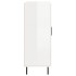 Aparador de madera contrachapada blanco brillante 69,5x34x90