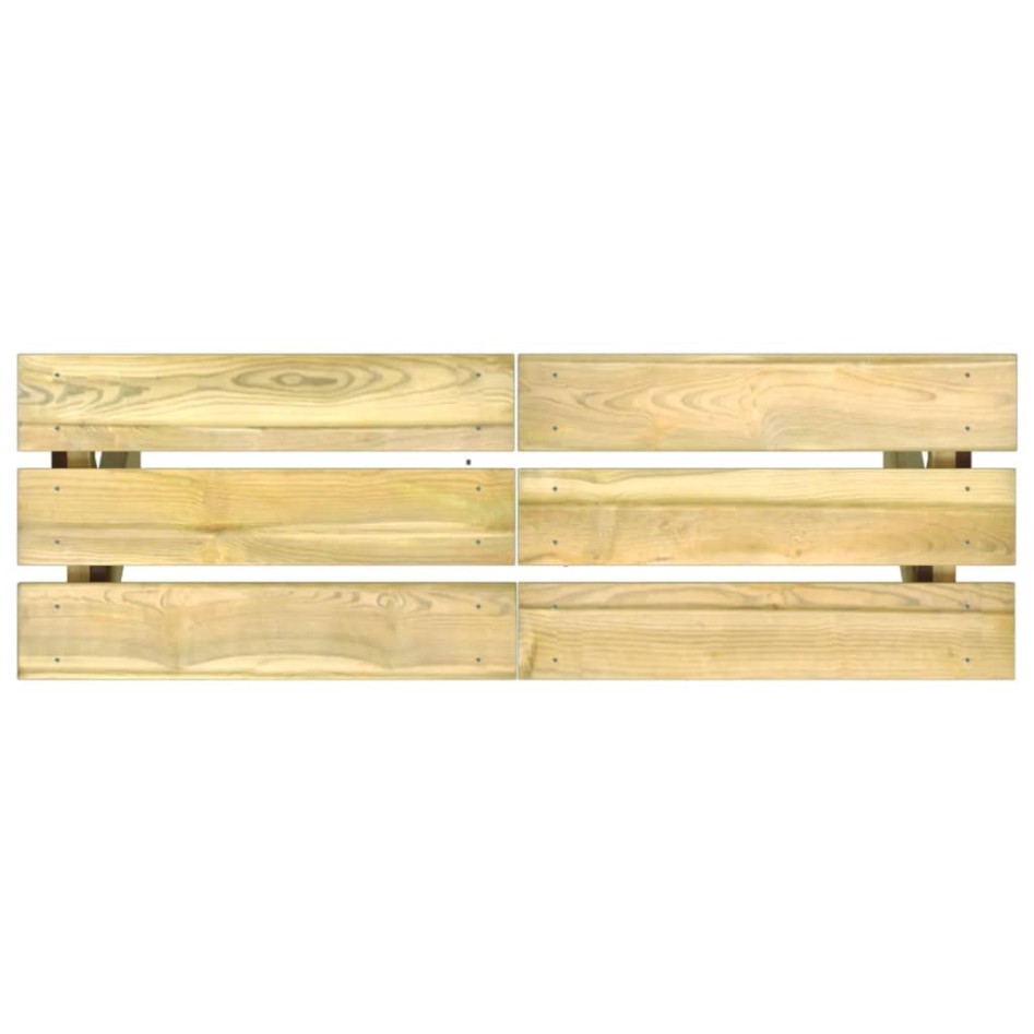 Banco de jardín de madera de pino impregnada 110