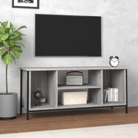 Mueble para TV madera contrachapada gris Sonoma 102x35x45