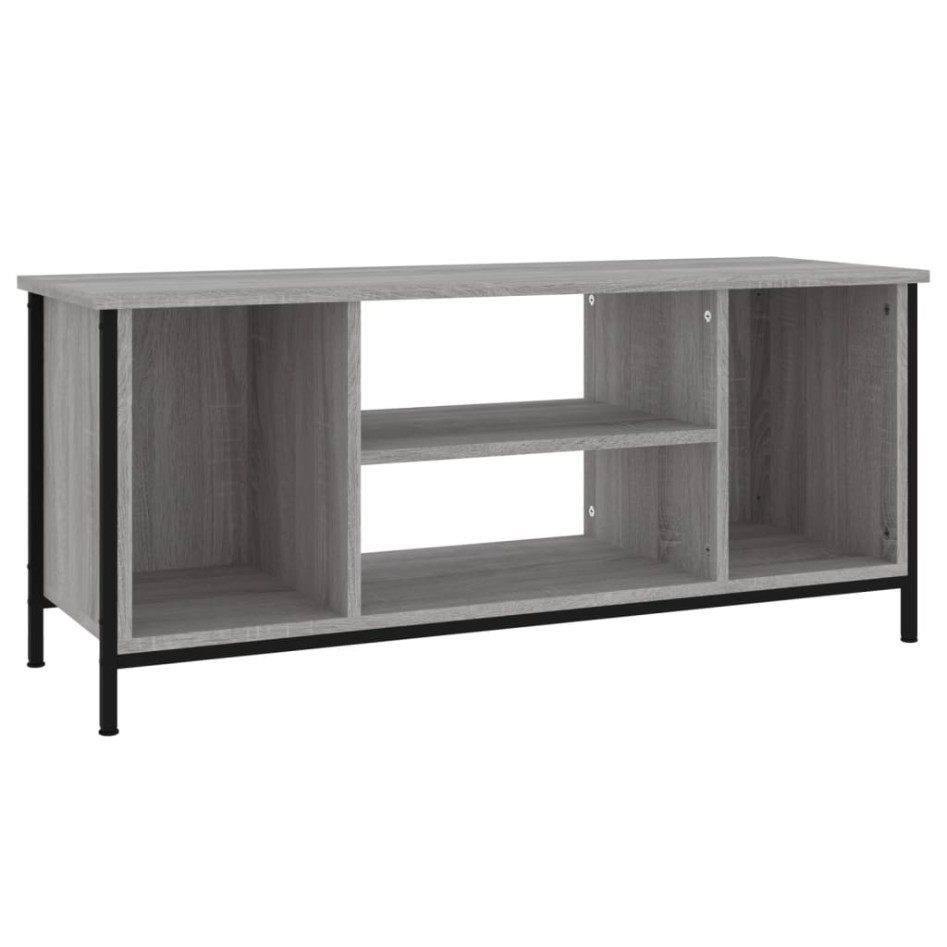 Mueble para TV madera contrachapada gris Sonoma 102x35x45