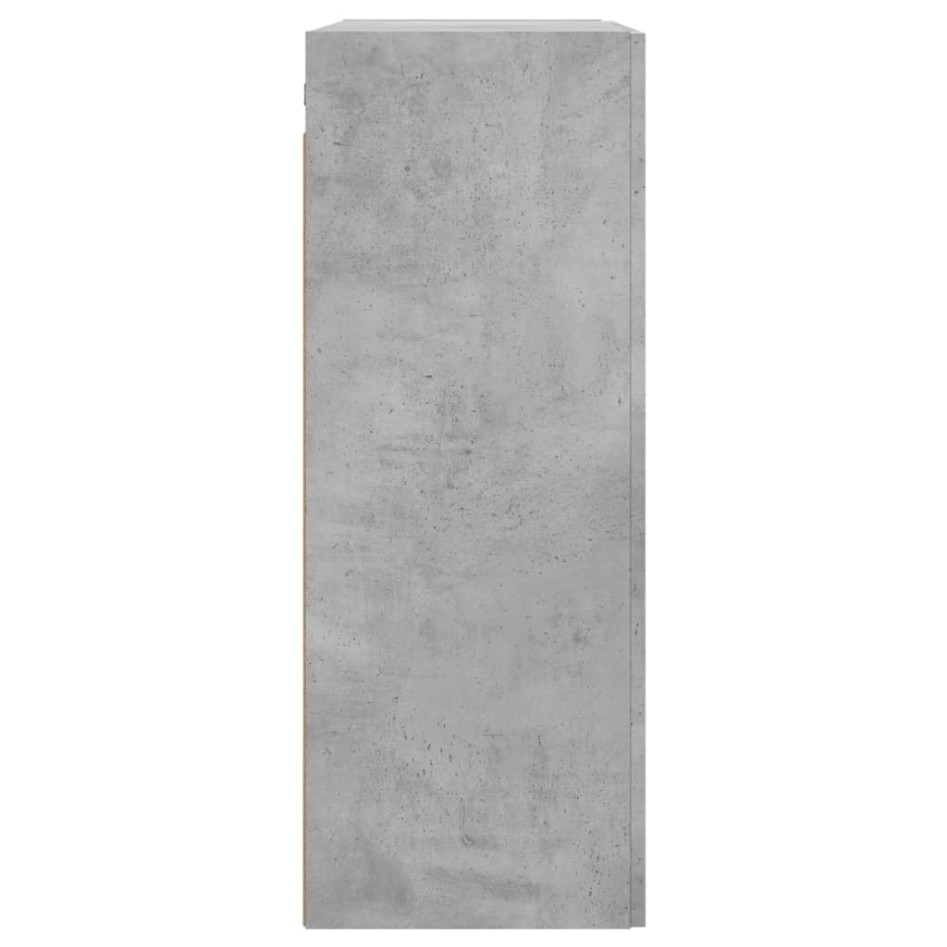 Armario de pared madera ingeniería gris hormigón 69,5x34x90