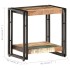 Mesa auxiliar de madera maciza reciclada 40x30x40