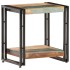 Mesa auxiliar de madera maciza reciclada 40x30x40