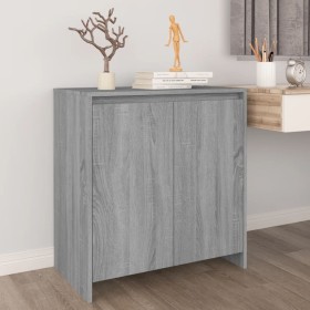 Aparador de madera contrachapada gris Sonoma 70x41x75