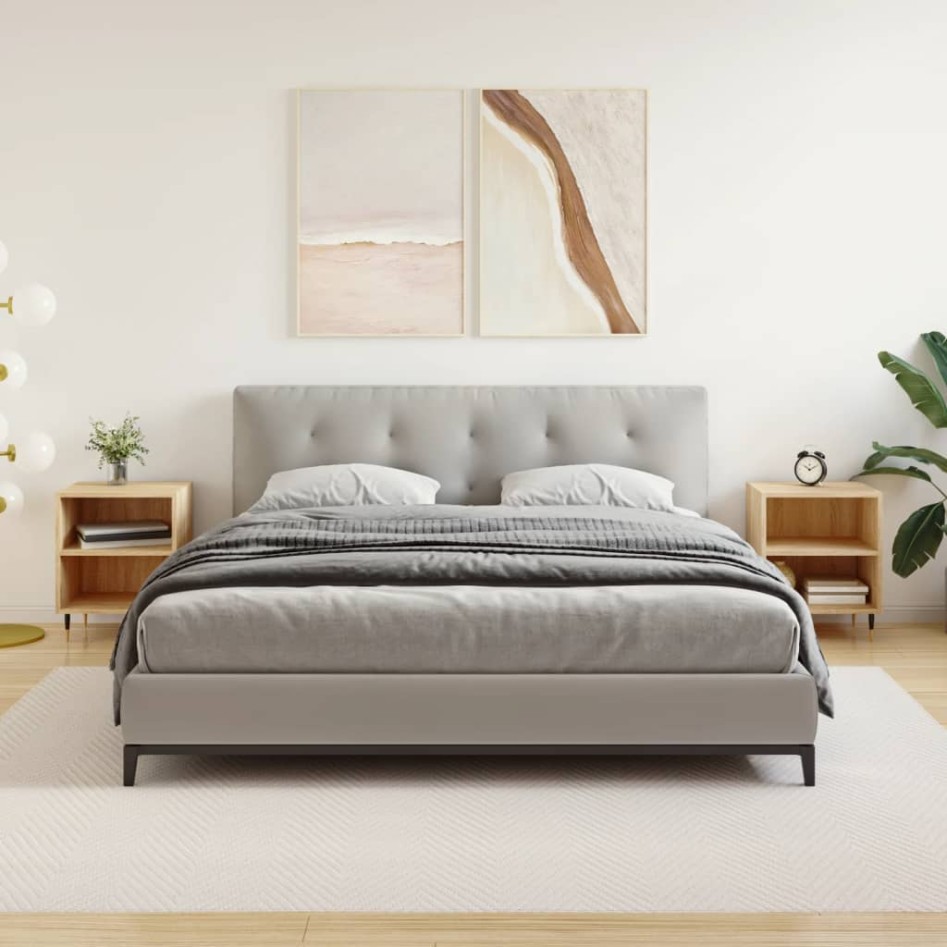 Mesitas noche 2 uds madera ingeniería roble Sonoma 40x30x50