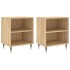 Mesitas noche 2 uds madera ingeniería roble Sonoma 40x30x50