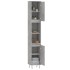 Armario de baño madera contrachapada gris hormigón 30x30x190