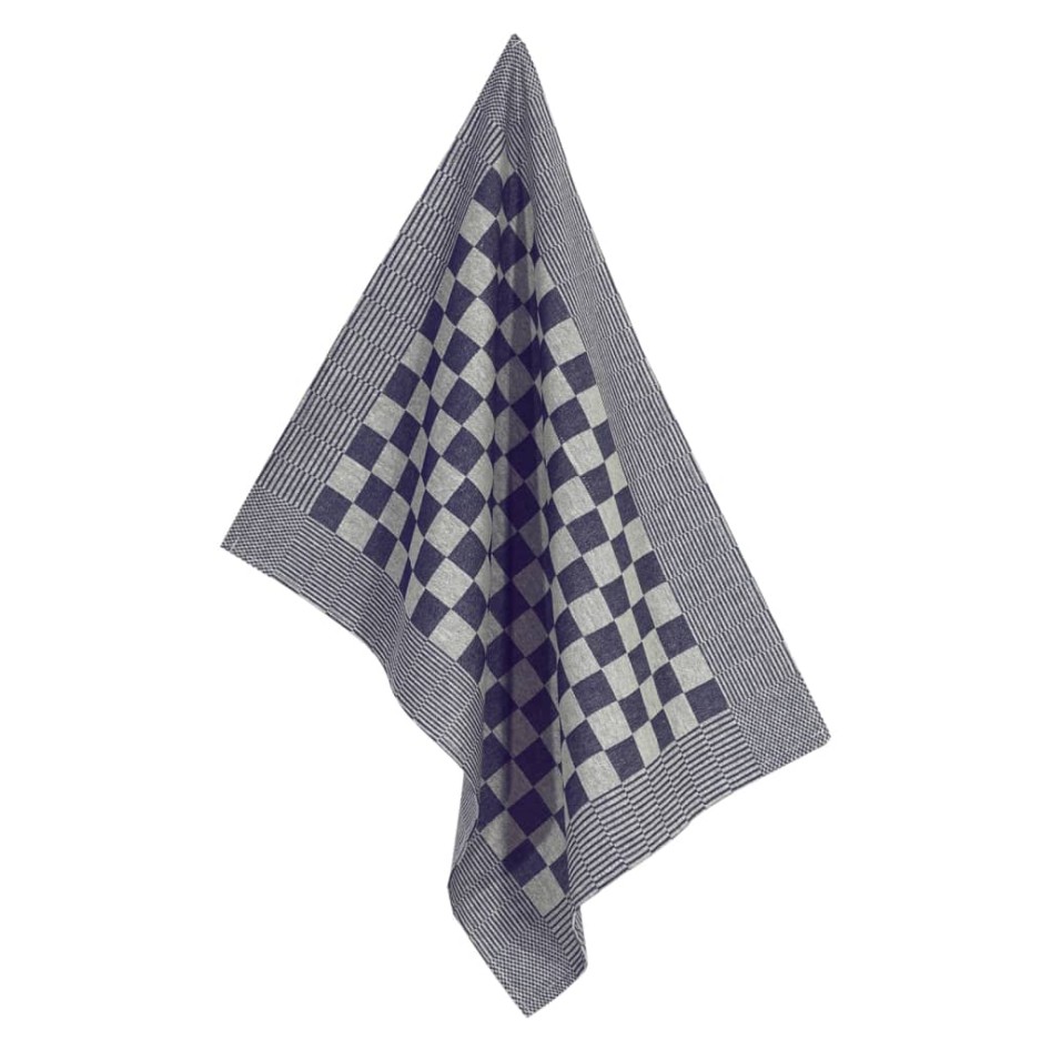 Paños de cocina 50 uds algodón azul y blanco 50x70