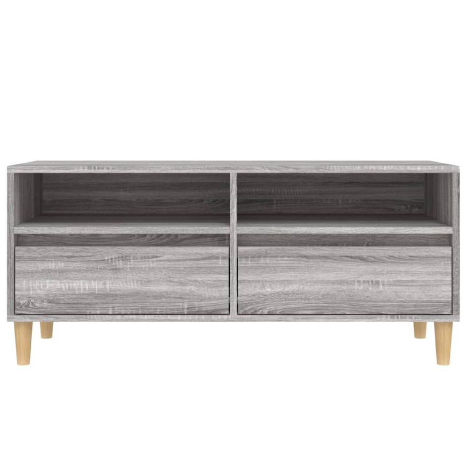 Mueble de TV madera contrachapada gris Sonoma 100x34,5x44,5