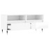 Mueble de TV madera contrachapada blanco brillo