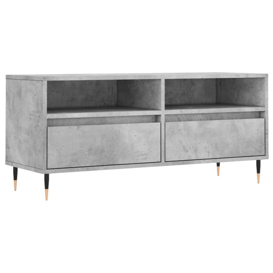 Mueble de TV madera contrachapada gris hormigón