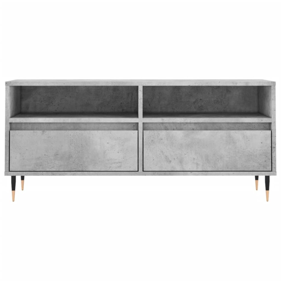Mueble de TV madera contrachapada gris hormigón