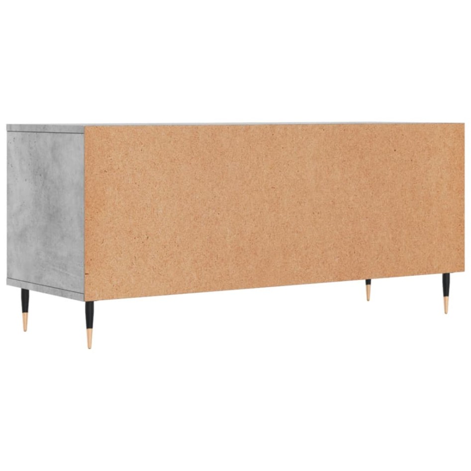 Mueble de TV madera contrachapada gris hormigón