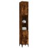 Armario de baño madera contrachapada roble ahumado 30x30x190