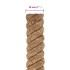 Cuerda de yute 10 m de longitud y 50 mm de