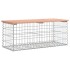 Banco jardín diseño gaviones madera abeto Douglas 103x44x42